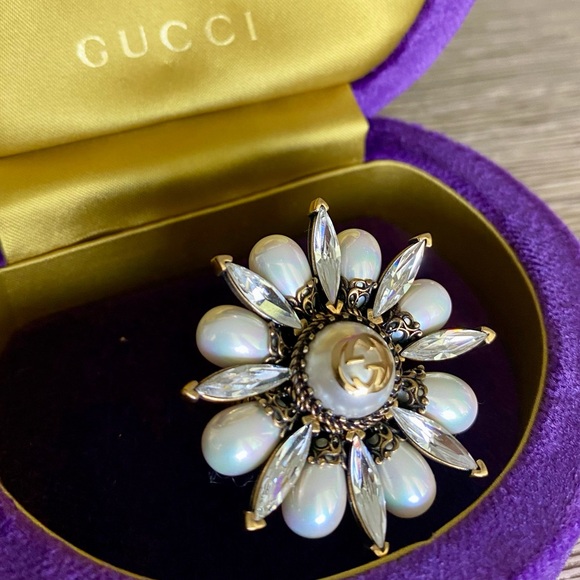 Gucci Interlocking G Flower Rings (Set of 3) - Picture 4 of 7